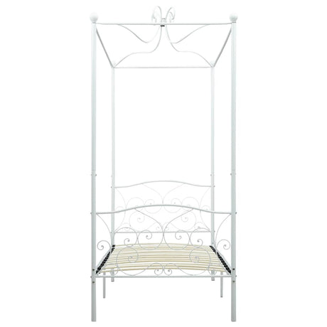Vidaxl hemelbedframe metaal wit 100x200 cm