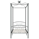 Vidaxl hemelbedframe metaal grijs 100x200 cm