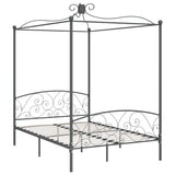 Vidaxl hemelbedframe metaal grijs 140x200 cm