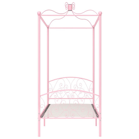 Vidaxl hemelbedframe metaal roze 90x200 cm