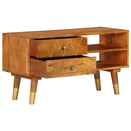Vidaxl tv-meubel 85x35x47 cm massief mangohout