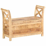 Vidaxl halbankje 103x33x72 cm massief mangohout