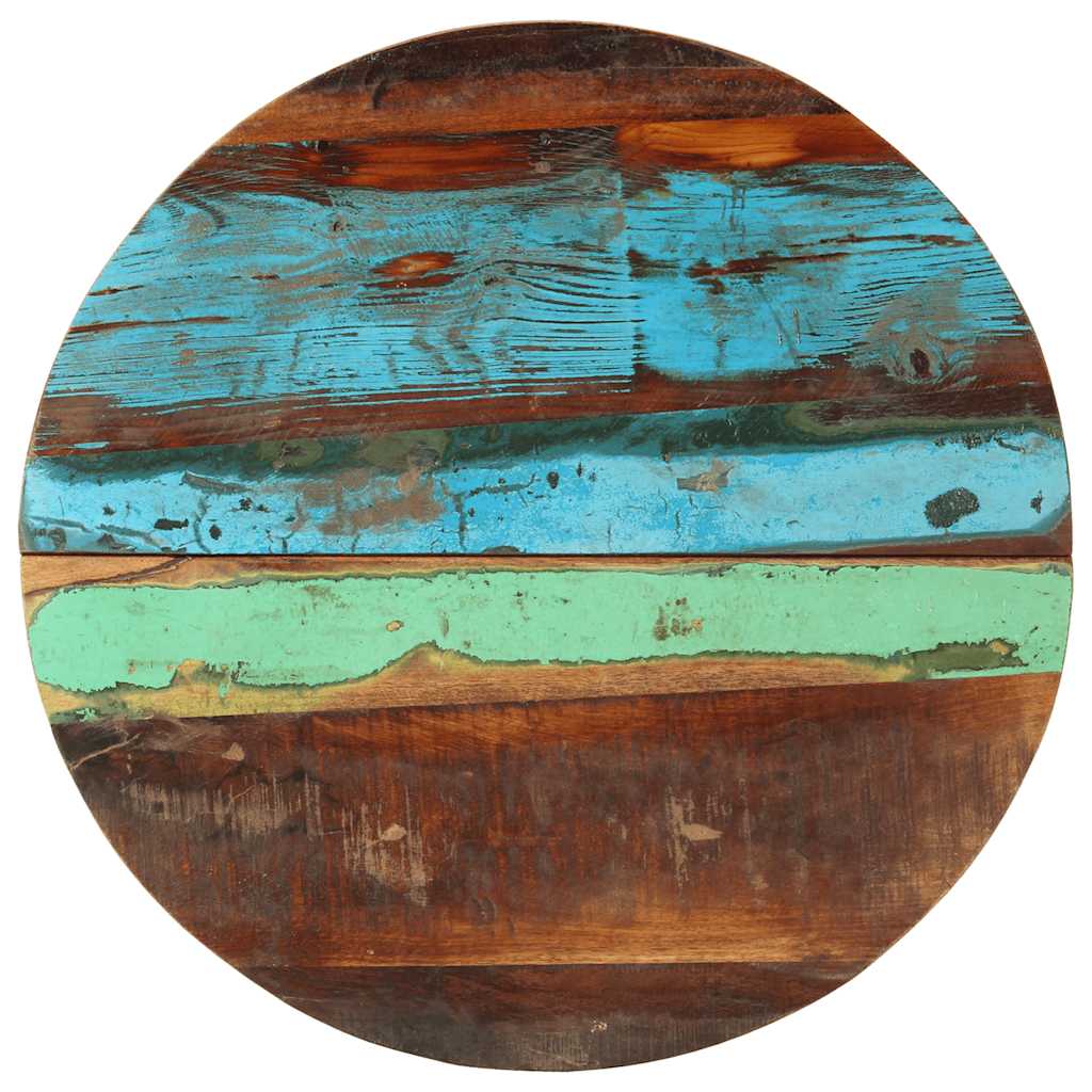 Vidaxl tafelblad rond 25-27 mm 60 cm massief gerecycled hout