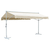 VIDAXL LUIFEL LETAGED 600 x 300 cm Creme