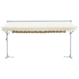 VIDAXL LUIFEL LETAGED 600 x 300 cm Creme