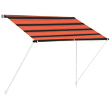 Vidaxl luifel ausziehbar 100x150 cm Orange und Braun