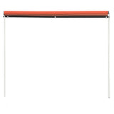 Vidaxl luifel ausziehbar 100x150 cm Orange und Braun