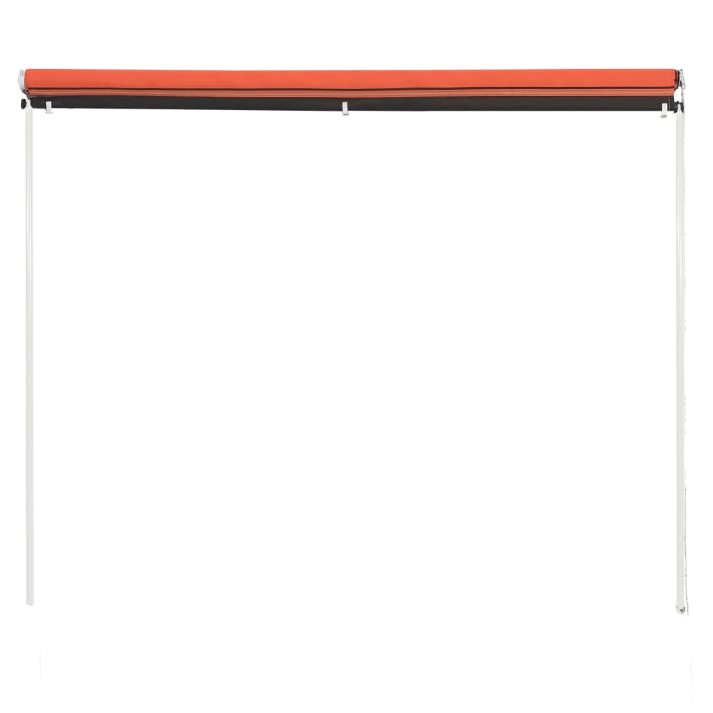 Vidaxl Luifel utdragbar 250x150 cm orange och brun