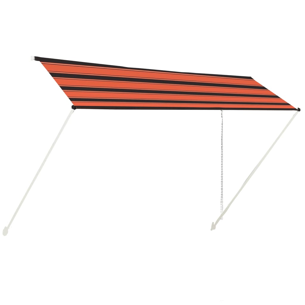 Vidaxl Luifel Extendible 400x150 cm de naranja y marrón