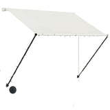 Vidaxl luifel mit LED 200x150 cm Creme ausziehbar