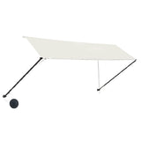 Vidaxl Luifel extensible avec la Crème LED 350x150 cm