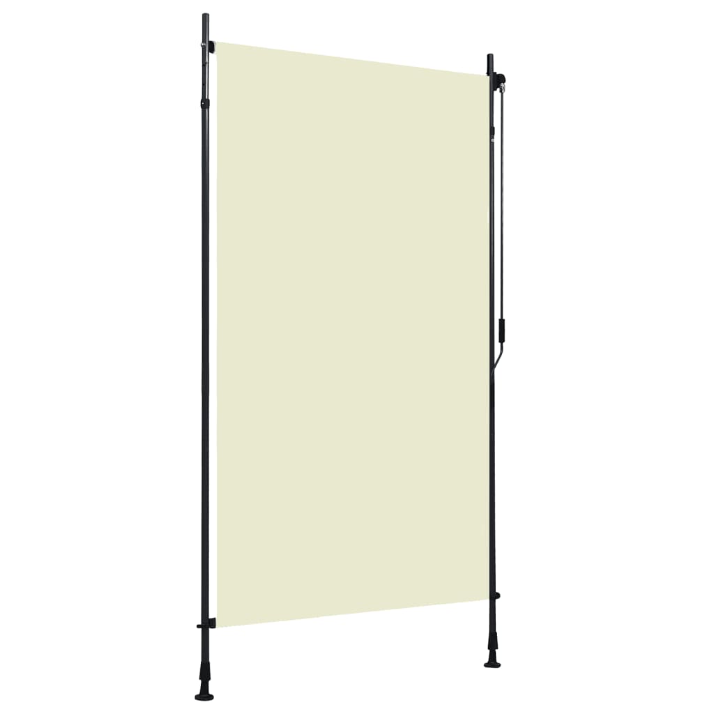 Vidaxl Roller Blind para crema afuera de 120x270 cm