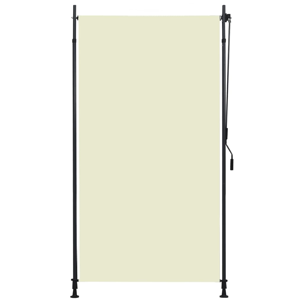 Vidaxl rulleblind for utenfor 120x270 cm krem