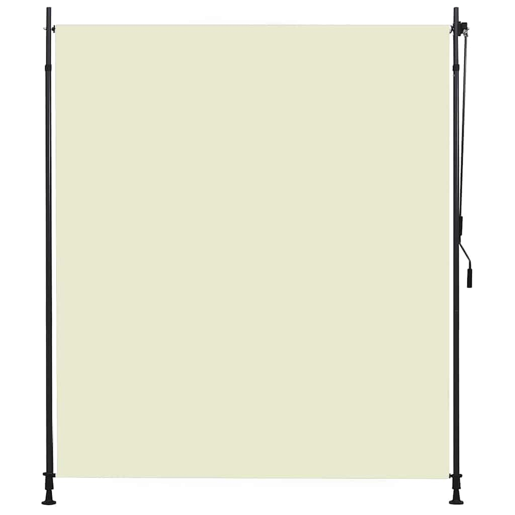 Vidaxl rulleblind for utenfor 200x270 cm krem