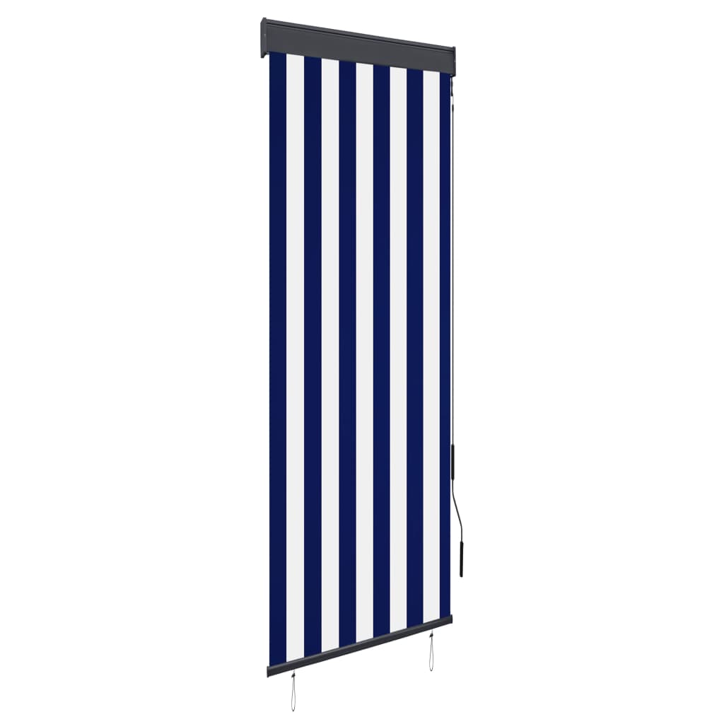 Vidaxl Rouleau aveugle pour l'extérieur de 60x250 cm bleu et blanc