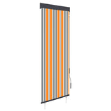 Vidaxl Roller Blind na zewnątrz 60x250 cm żółty i niebieski