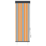 Vidaxl Roller Blind na zewnątrz 60x250 cm żółty i niebieski