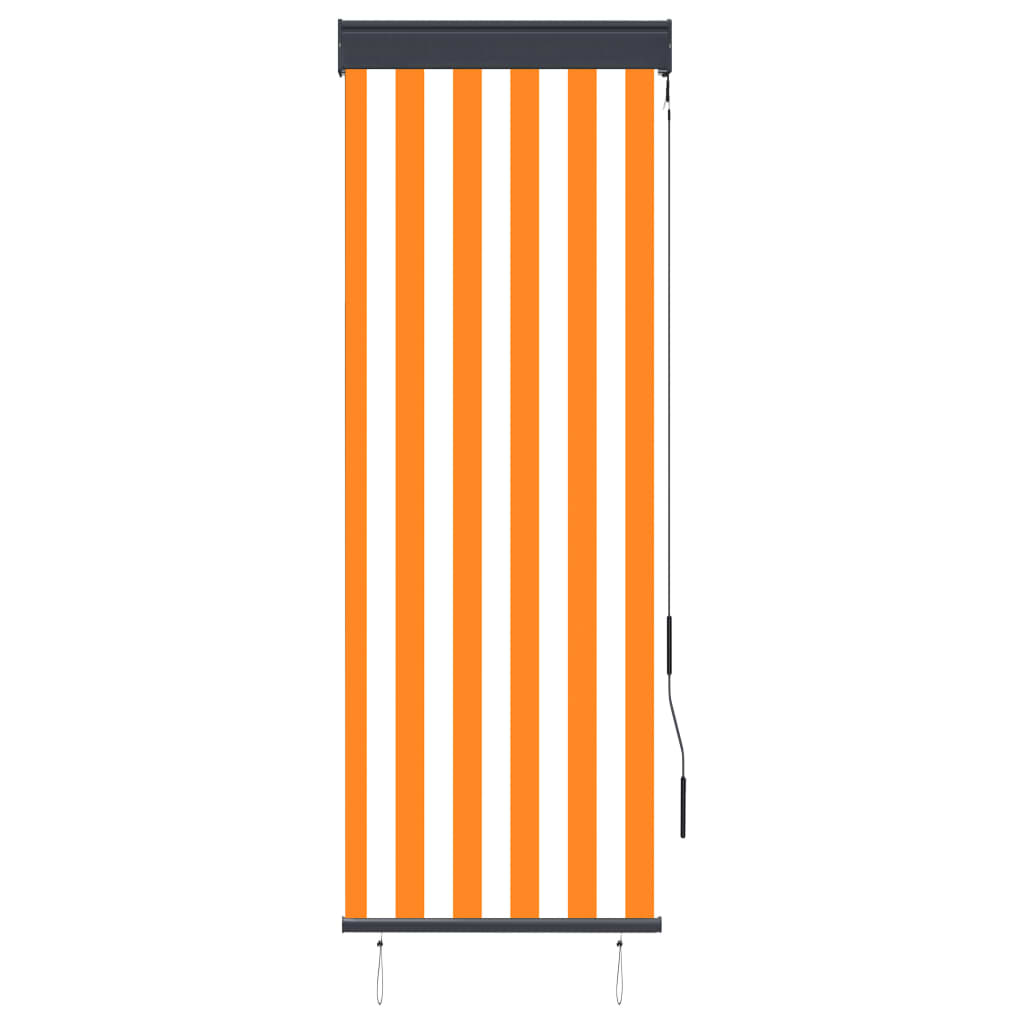 Vidaxl Roller Blind til udvendig 60x250 cm hvid og orange