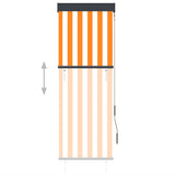 Vidaxl Roller Blind für äußere 60x250 cm weiß und orange