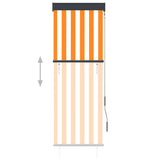 VidaXL roller blind for outside 60x250 cm white and orange