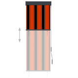 Vidaxl Roller Blind für äußere 60x250 cm Orange und Braun