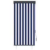 Vidaxl Rouleau aveugle pour l'extérieur de 80x250 cm bleu et blanc