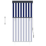 Vidaxl Rouleau aveugle pour l'extérieur de 80x250 cm bleu et blanc