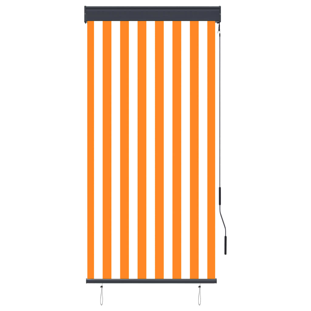 Vidaxl Roller Blind til udenfor 80x250 cm hvid og orange