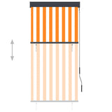 Vidaxl Roller Blind für außen 80x250 cm Weiß und Orange