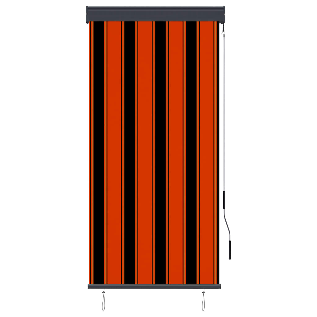 Vidaxl roller blind for outside 80x250 cm orange and brown