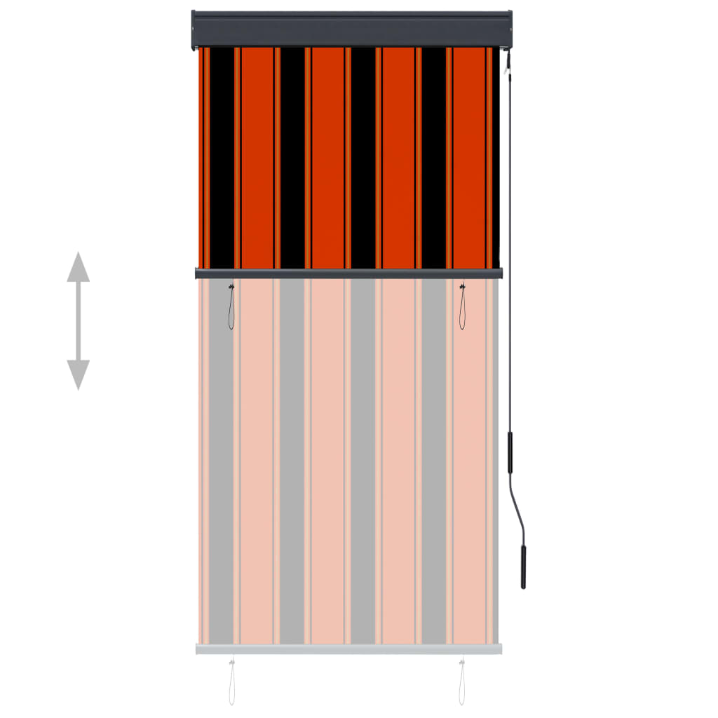 Vidaxl Roller Blind für äußere 80x250 cm Orange und Braun