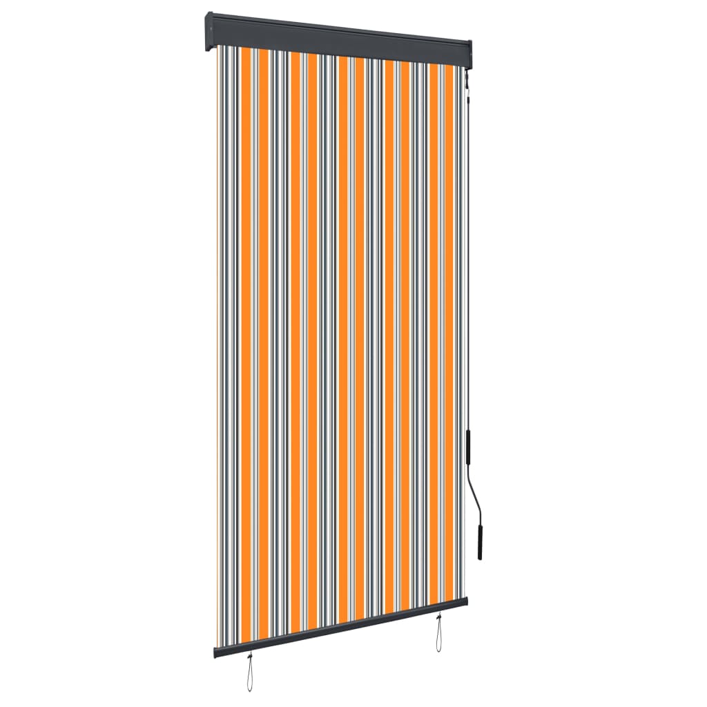 Vidaxl Roller Blind til udenfor 100x250 cm gul og blå