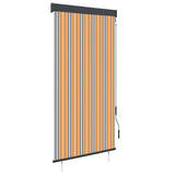 Vidaxl rulleblind for utenfor 100x250 cm gul og blå