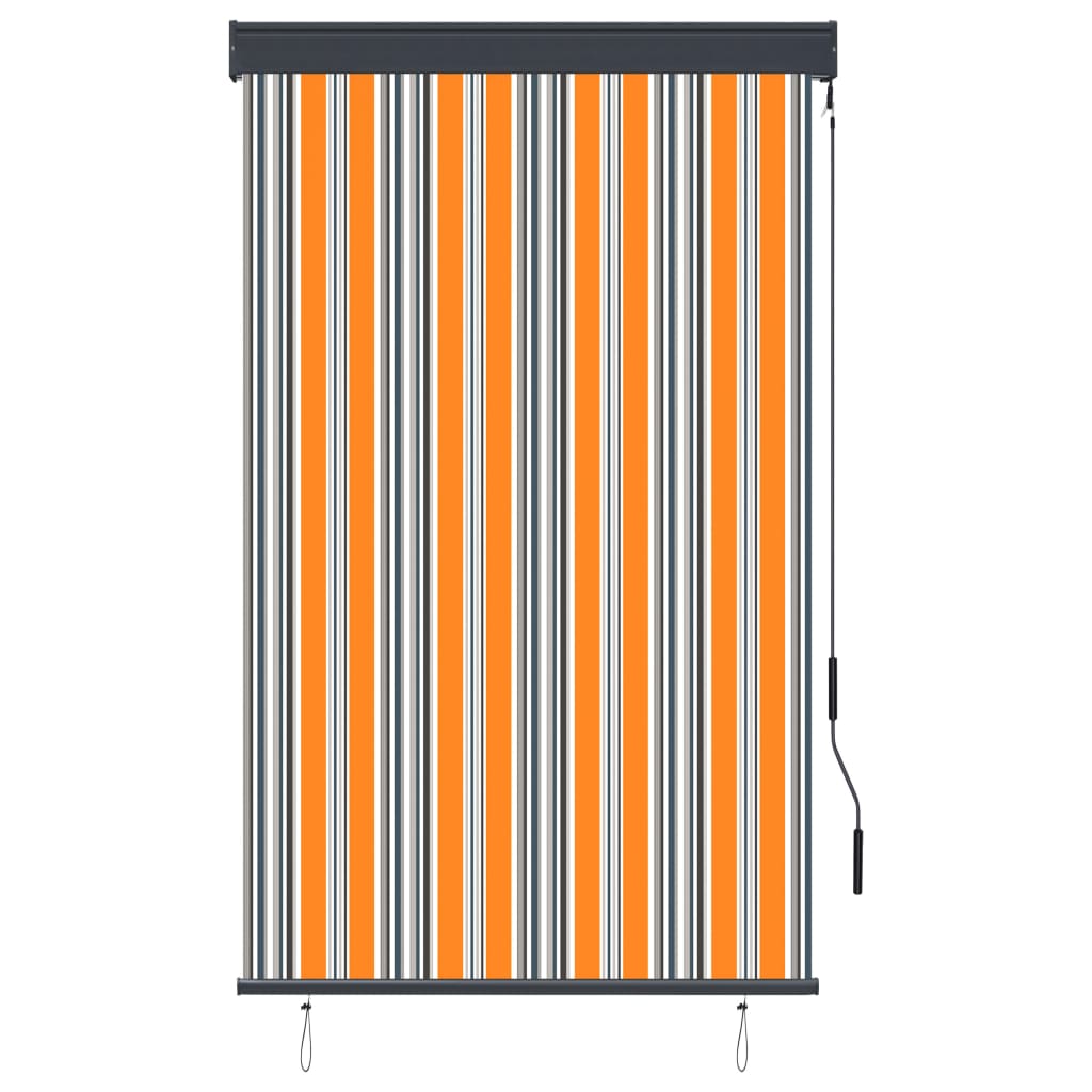 Vidaxl Roller Blind til udenfor 100x250 cm gul og blå