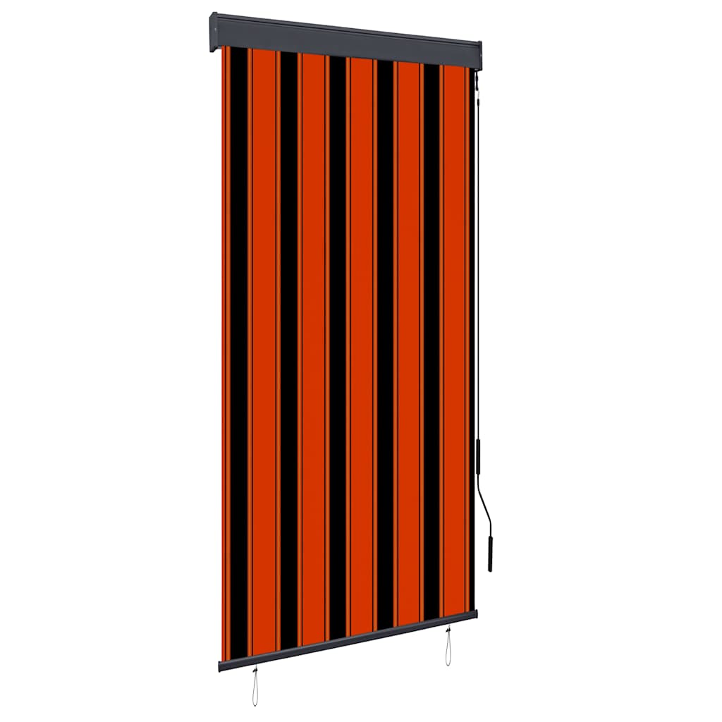 Vidaxl rolgordijn voor buiten 100x250 cm oranje en bruin