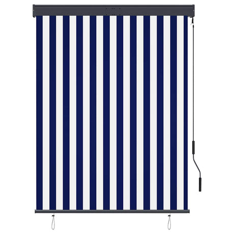 Vidaxl rolgordijn voor buiten 120x250 cm blauw en wit