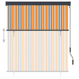 Vidaxl rolgordijn voor buiten 140x250 cm geel en blauw