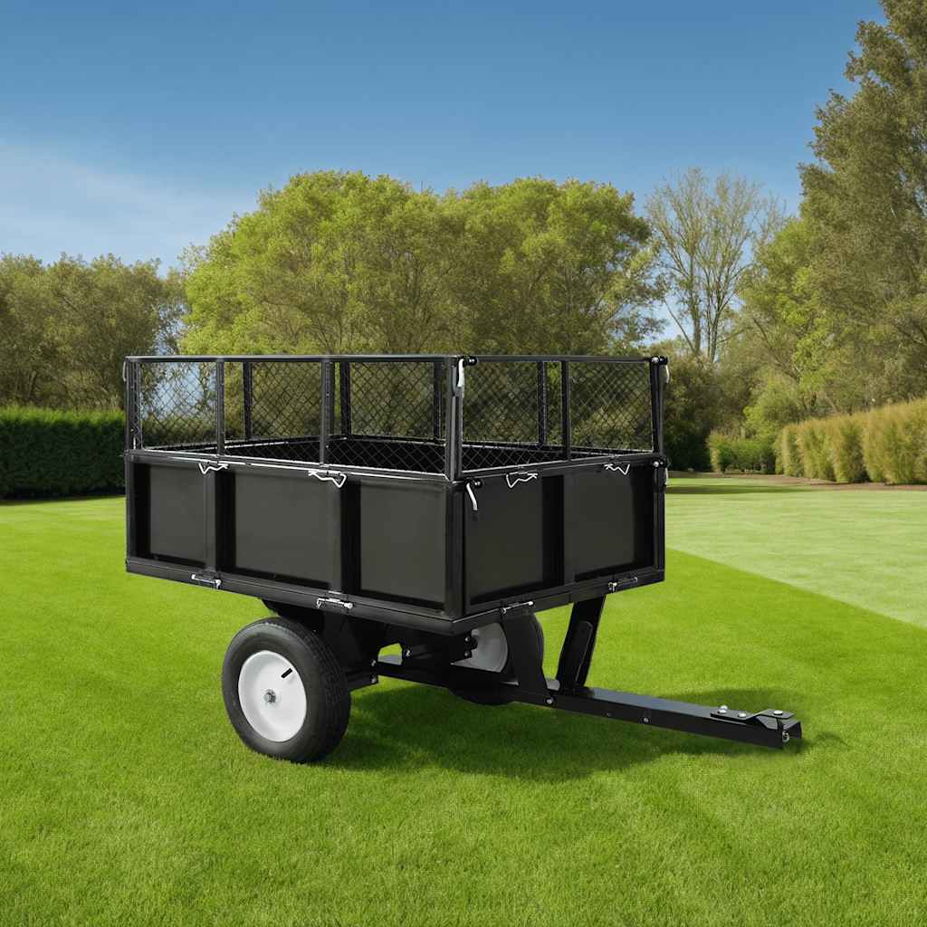 VidaXL Kippanhänger für Aufsitzmäher 300 kg