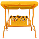 Vidaxl Children's Swing Bank 115x75x110 cm de tela amarillo