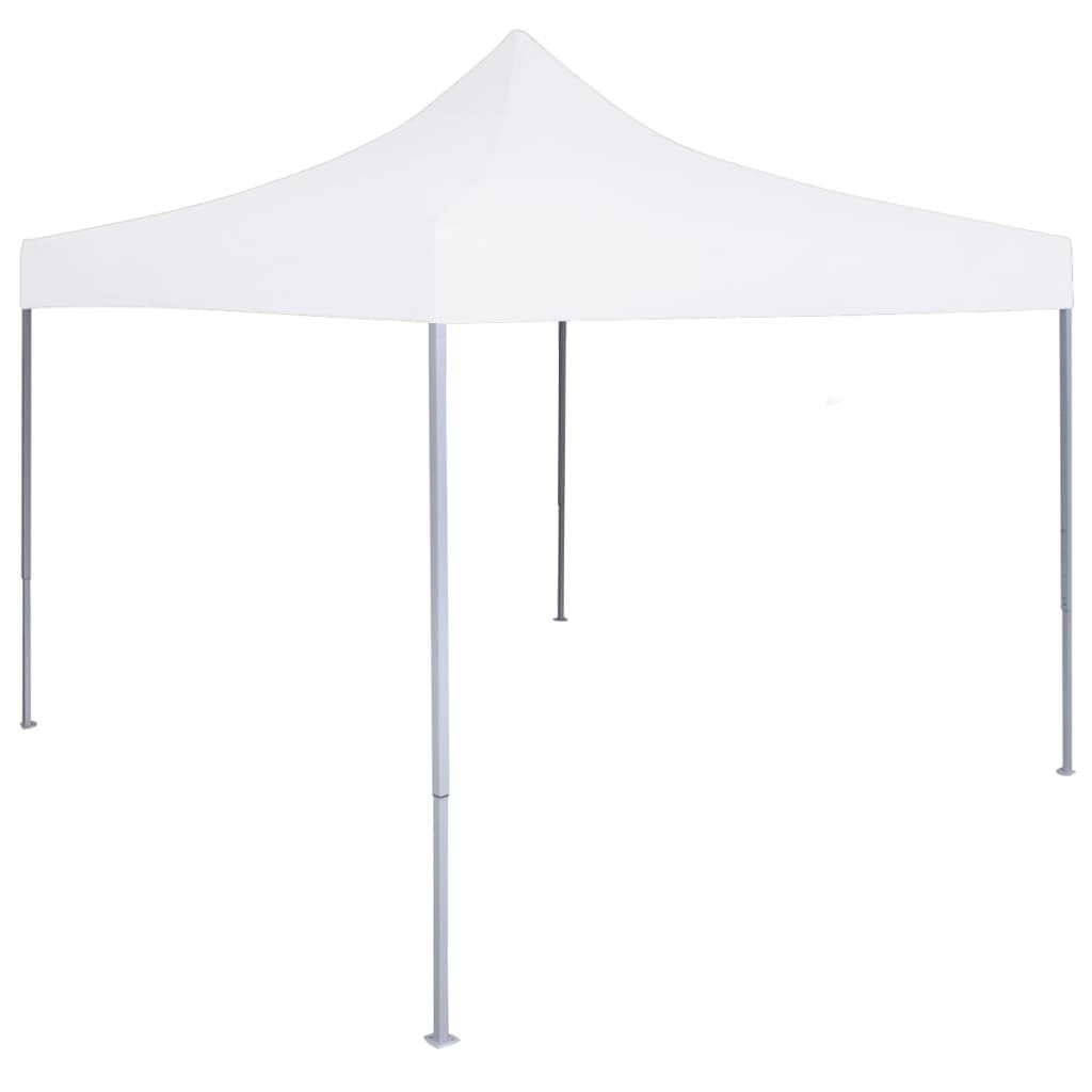 Vidaxl PartyTent pieghevole 3x3 m in acciaio bianco