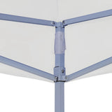 Vidaxl PartyTent plegable 3x3 m de acero blanco