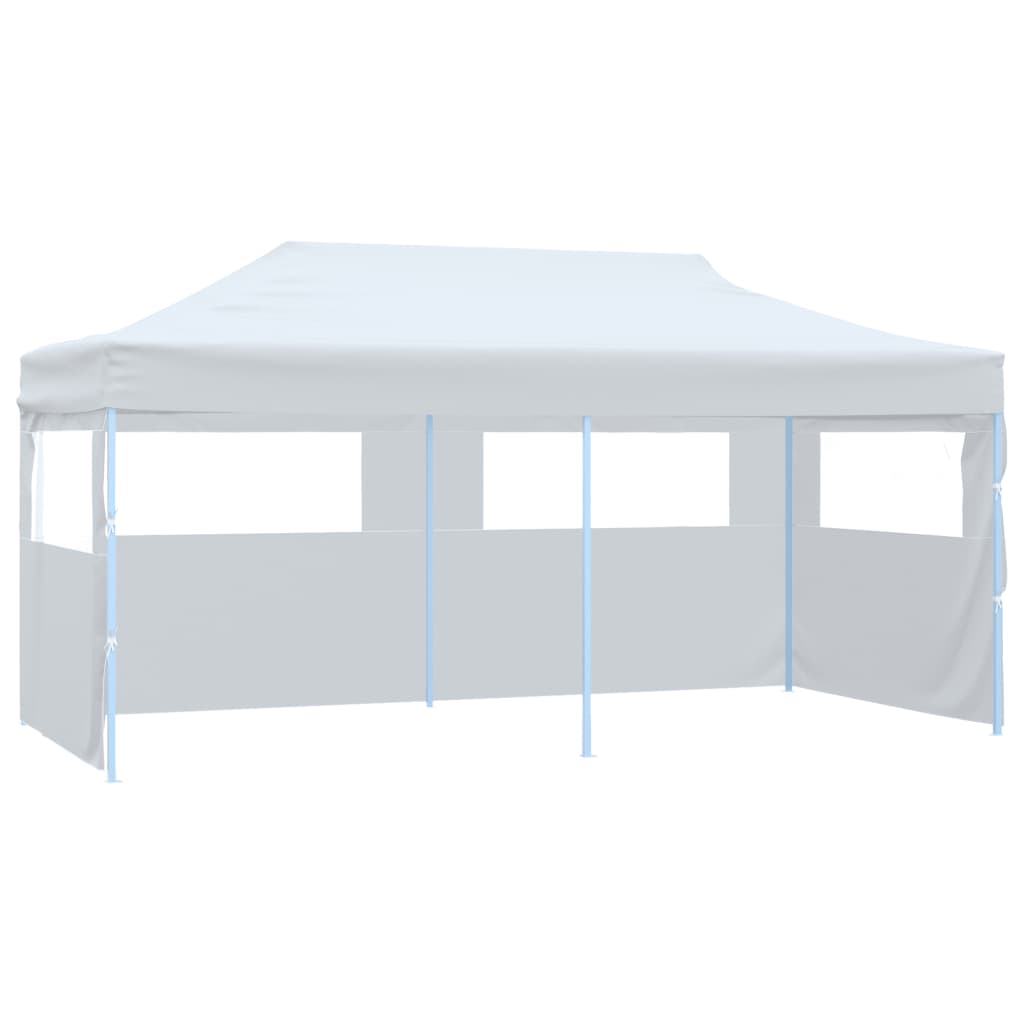 Pop-up Vidaxl PartyTent s bočními stěnami 3x6 m Steel White