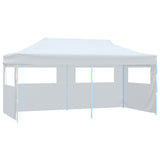 Vidaxl Partytent pop-up avec parois latérales 3x6 m en acier blanc