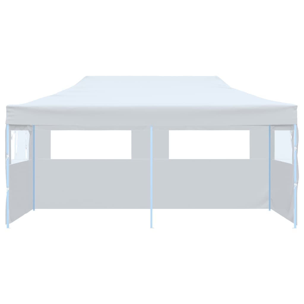 Pop-up Vidaxl PartyTent s bočními stěnami 3x6 m Steel White