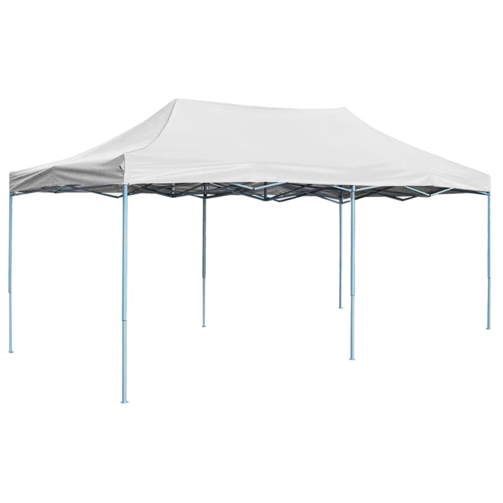 Vidaxl Partytent faltbar 3x6 m Stahlweiß