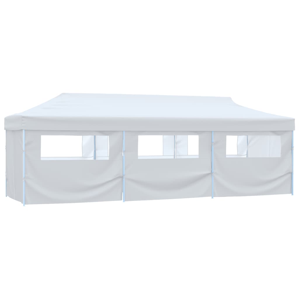 Vidaxl PartyTent pop-up med 8 sidevegger 3x9 m hvit