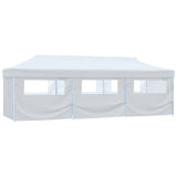 Vidaxl PartyTent wyskakujące z 8 bocznymi ścianami 3x9 m White