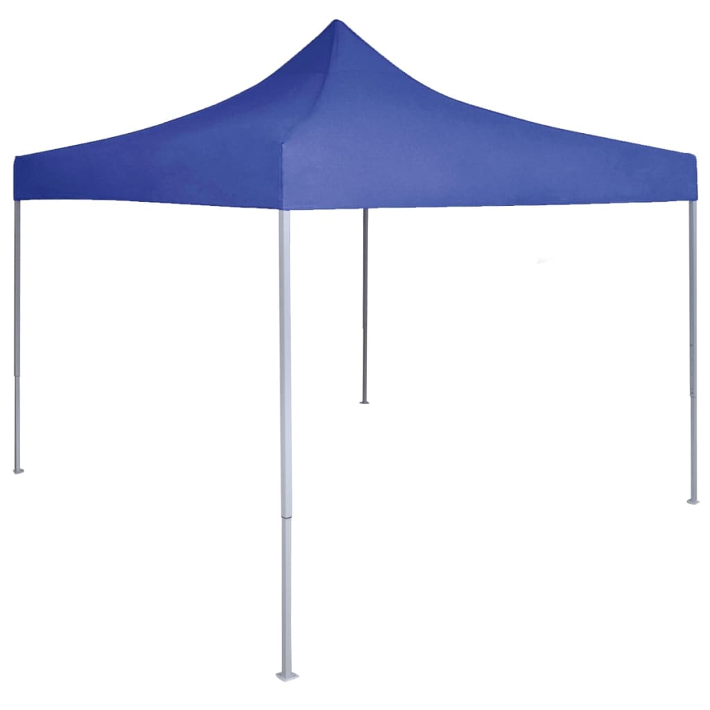 Vidaxl Partytent Profesionalno zložljivo 2x2 m jekleno modro