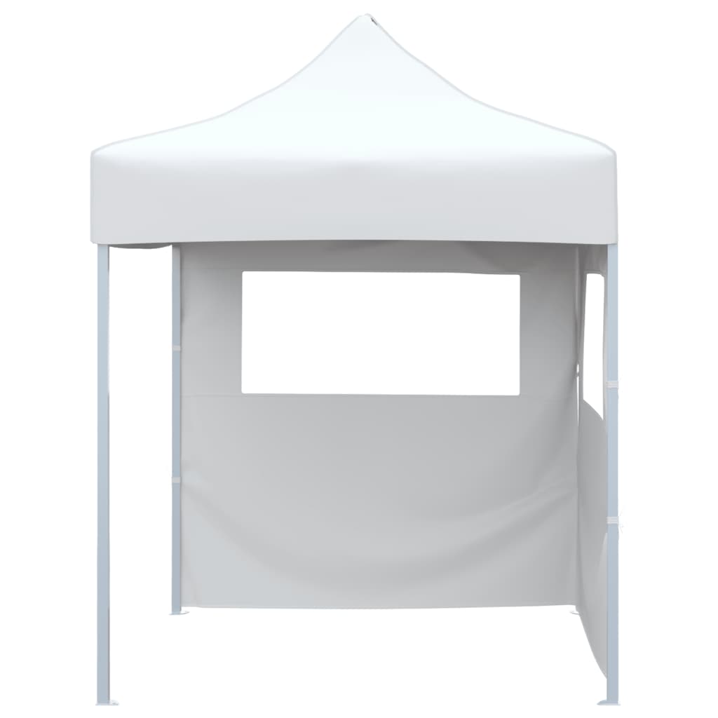 Vidaxl Party tent with 2 side walls Foldable 2x2 m Steel White