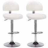 Vidaxl barstoelen 2 st kunstleer wit
